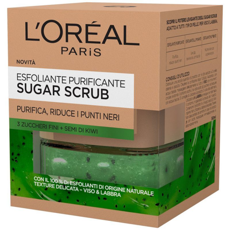 Sugar Scrub Esfoliante Purificante Viso&Labbra di L'Oréal Paris